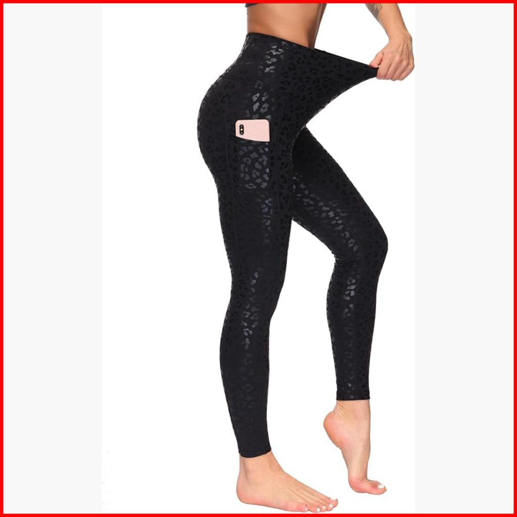 High Waist Yoga Pants Tummy Control Athletic Leggings Deep Pockets